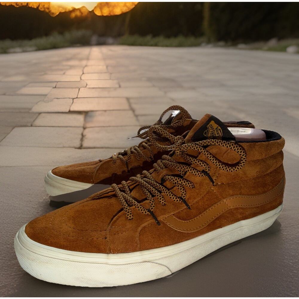 VANS Skate SK8-Mid Reissue MTE G Sudan Brown Marshmallow Mens Sz 10 D